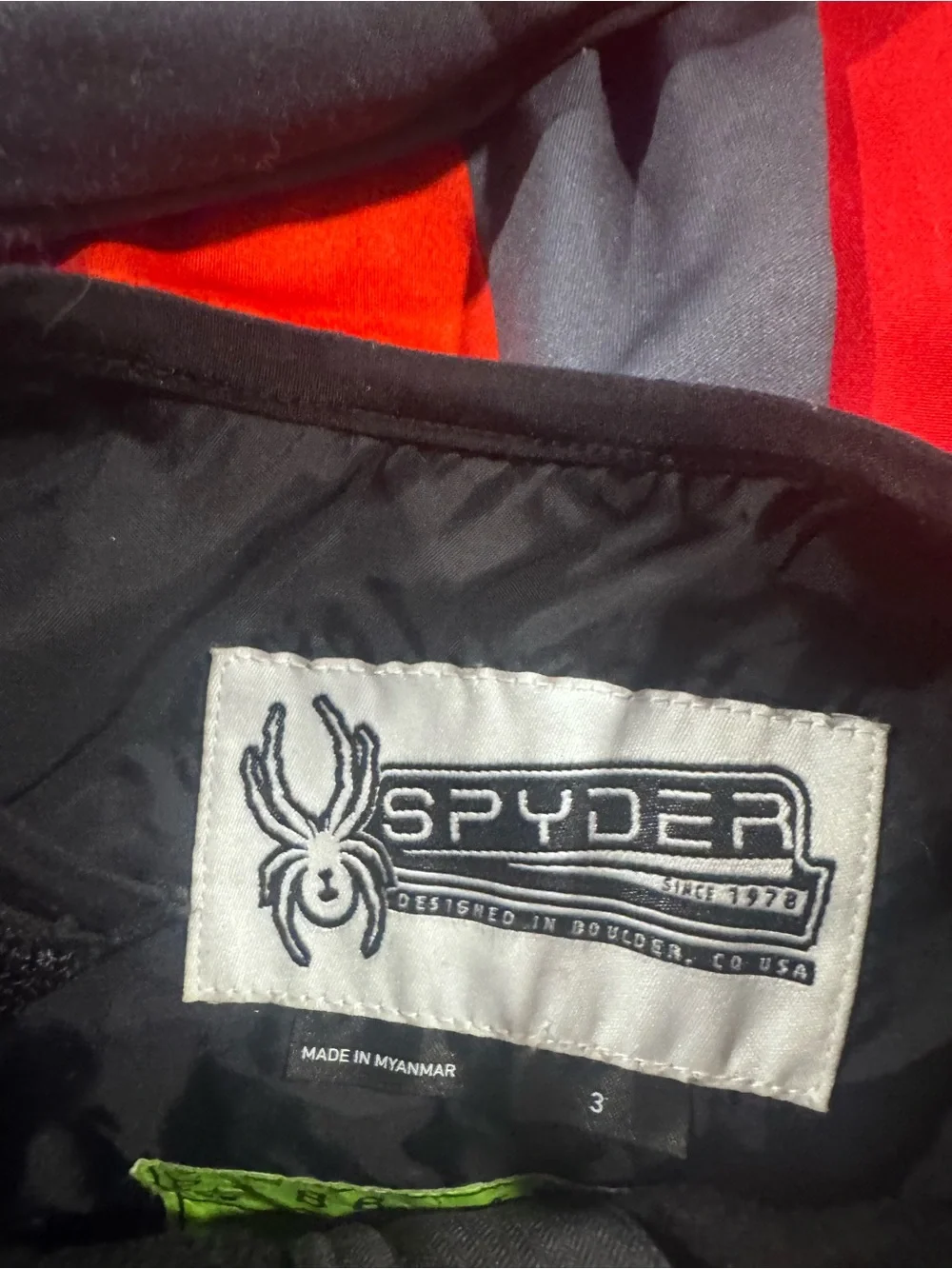 Spyder Kids Red, Black & Gray Ski Jacket and Bib Pants Set
